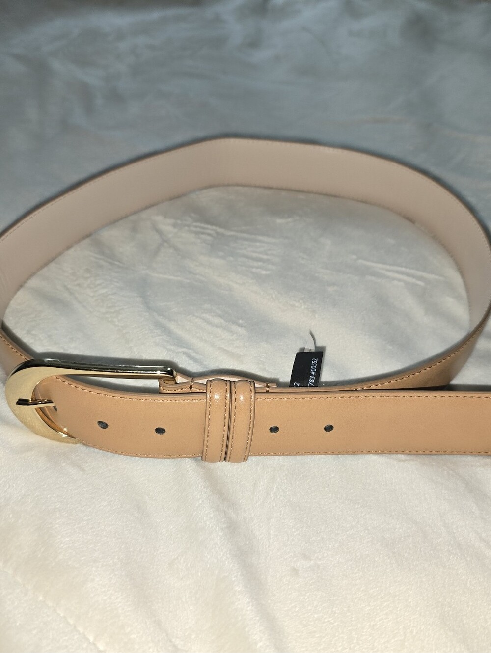 Express Tan Belt with Gold Buckle